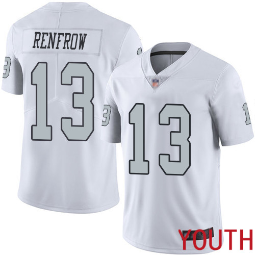 Oakland Raiders Limited White Youth Hunter Renfrow Jersey NFL Football #13 Rush Vapor Untouchable Jersey->women nfl jersey->Women Jersey